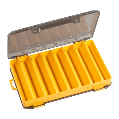Image of Panaro 184 Smoke/Yellow Yellow Bottom With Transparent Gray Lid Tacklebox