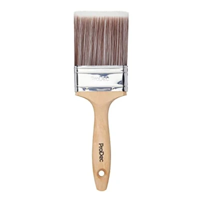 Image of ProDec 3 inch Premier Trade Professional Synthetic Paint Brush for a Smooth Finish Painting with Emulsion, Gloss and Satin Paints on Walls, Ceilings, Wood Metal, 3&quot; 75mm