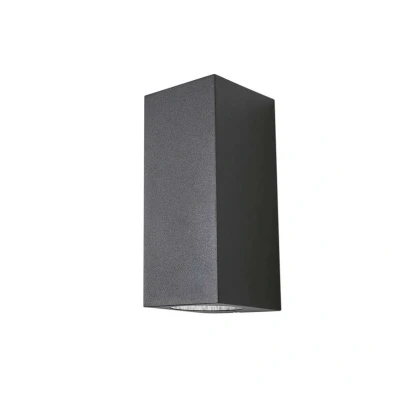 Image of Lucande outdoor wall light Xava, up/down, graphite, 2 bulb, GU10