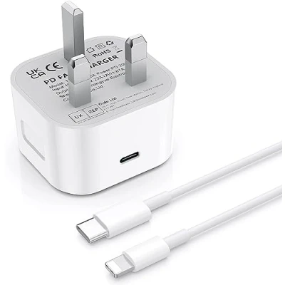 Image of 【MFi Certified】iPhone Charger Plug and 2M Cable,20W USB C with Lightning Cable,Compatibles iPhone 14/14 Plus/14 Pro/14 Pro Max/13/13 Pro/13 Max/12/12 Pro/11/11 Pro/XS Max/XR/X/8/7/iPad
