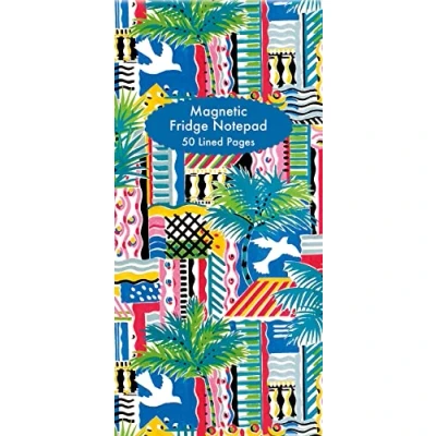 Image of Museums &amp; Galleries Sarah Campbell Designs Cote D&#039;Azur Magnetic Fridge Notepad (10 x 21 cm)
