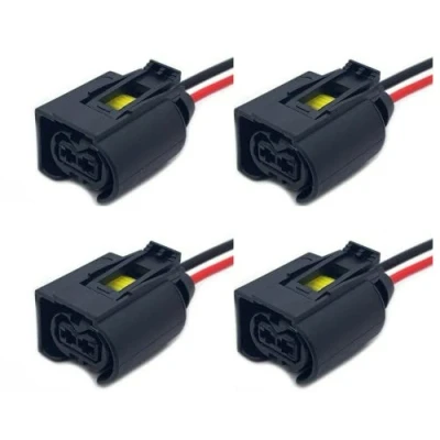 Image of 4pcs Fits MERCEDES CDI Diesel BOSCH Fuel Injector Prewired Connector OM646 VITO W639