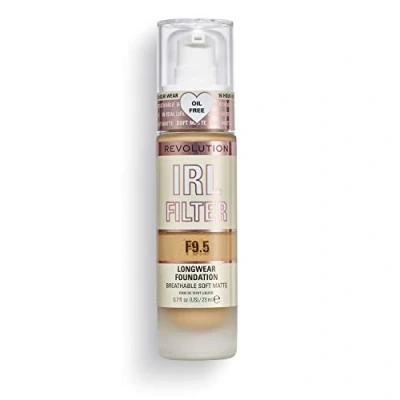 Image of Revolution Beauty London, IRL Filter Longwear Foundation, Medium to Full Coverage, F9.5, 23ml