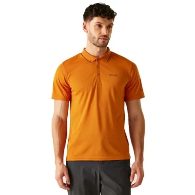 Image of Regatta Men&#039;s Quick Drying Maverick V Active Polo Shirt Fox Ash, Size: 4XL