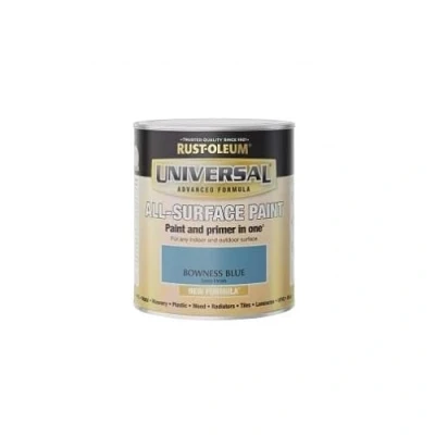 Image of Rust Oleum Universal All Surface Brush on Paint Satin Bowness Blue 250ml