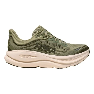 Image of HOKA Bondi 9 Road running shoes, Men&#039;s, Size: 9, Sea moss/eucalyptus Textile/synthetics