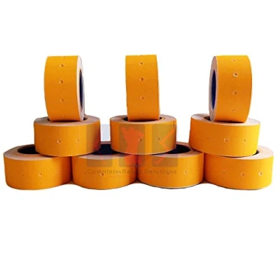 Image of 10,000 Permanent 22mm x 12mm (21mm 12mm) CT1 Price Gun Labels (Fluorescent Orange)