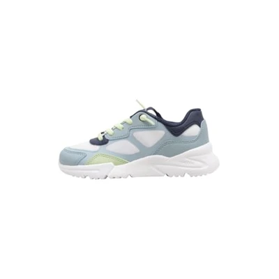 Image of Geox J Loftus BOY E Sneaker, White/Sage, 5 UK