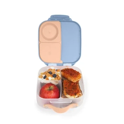 Image of b.Box Mini Lunchbox Bento Box with 3 Compartments (2 Leakproof) Ideal for Toddlers, Kids Lunch &amp; Snacks Fits Whole Piece of Fruit BPA Free