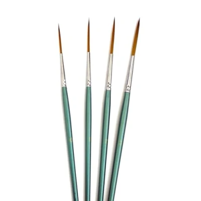 Image of Studio 22 All Media Synthetic Rigger Brush Set of 4