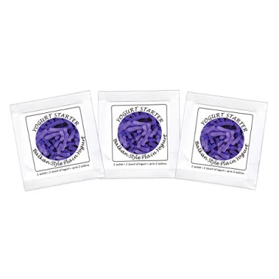 Image of Yogurt Starter Cultures Pack of 3 Freeze dried Sachets for Balkan Style Plain