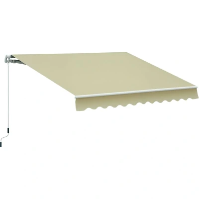 Image of Outsunny Garden Patio Manual Awning Canopy Sun Shade Shelter Retractable 4 Size 5 Colour100110 007CM