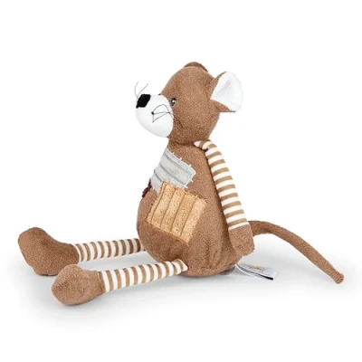 Image of Mousehouse Gifts Cute Stuffed Animal Plush Soft Toy Mouse Teddy with Striped Arms and Legs 30 cm