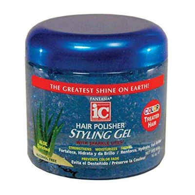 Image of Fantasia IC Polisher Gel with Sparkle 16 oz. (Color Treated)