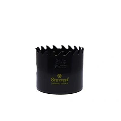 Image of Starrett Tungsten Carbide Tipped Hole Saw CT218 Deep Cut Holesaw Cutter For Wood Suspended Flooring Reinforced Concrete &amp; Fibreglass 54MM