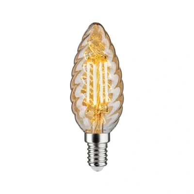 Image of Paulmann LED candle bulb E14 4.7 W gold twisted dimmable
