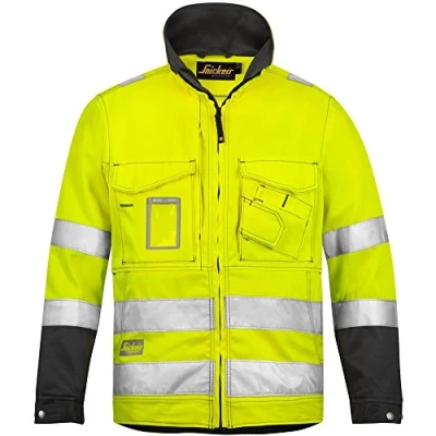 Image of Snickers High Vis Jacket Class 3 Yellow/Muted Black XS Regular