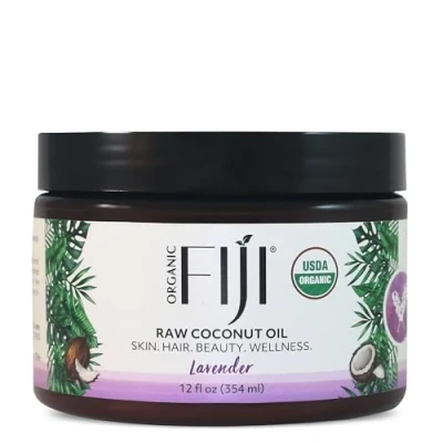 Image of Organic Fiji Lavender Cold Pressed Coconut Oil (For Face &amp; Body, 354ml)