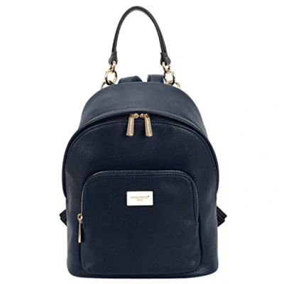 Image of David Jones Women&#039;s Fashion Backpack Purse Small Ladies Casual Mini Daypack PU Leather Girl Rucksack Satchel Shoulder Handbag Zipper Pockets Trendy School Bag City College Teenager Dark Blue