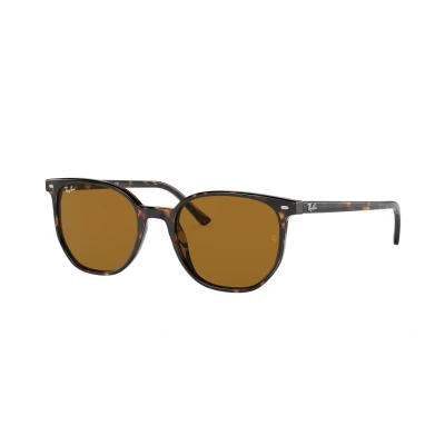 Image of Ray Ban Elliot Unisex Sunglasses, Size: 52, Havana