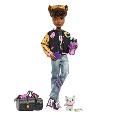 Image of Monster High Doll, Clawd Wolf Doll with Pet Gargoyle Bulldog and Themed Accessories