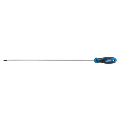 Image of Draper Extra Long Reach Soft Grip Cross Slot Screwdriver, No.2 x 450mm