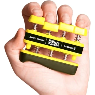 Image of Gripmaster X Light Tension Hand &amp; Finger Exerciser Yellow 3lb