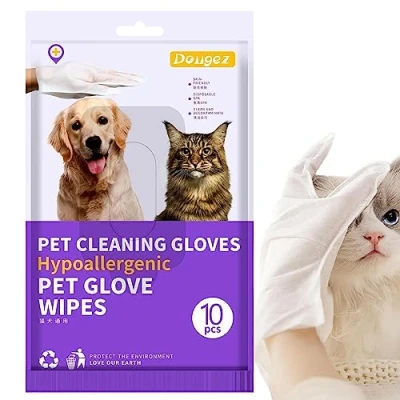 Image of boiler Pet Bath Gloves Cat Wipes Cleaning No Rinse Wash Spa Cleaner For Dogs Dog Mittens Super Soft Fabric