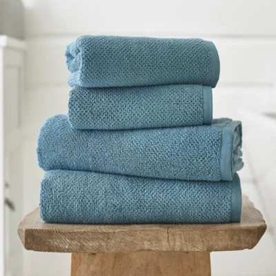 Image of Deyongs Romeo Quik Dry Zero Twist Fast Absorbent Soft Cotton Towel (Petrol, 4 X Face Towel)