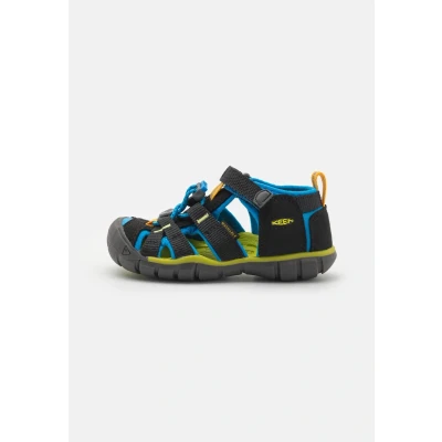 Image of Keen Seacamp II CNX Youth Unisex Walking sandals for kids, Size: 2, Blue Textile