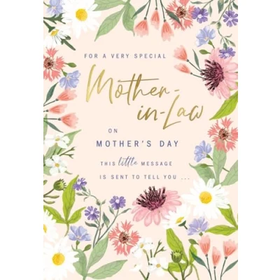 Image of Avant Garde Studios Mother&#039;s Day Card, For a Special Mother in Law 9 x 6 inches
