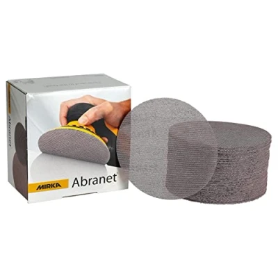 Image of Mirka 9A 241 1000 branet 6 Inch Mesh Grip Disc 1000G, Qty. 50, Grey