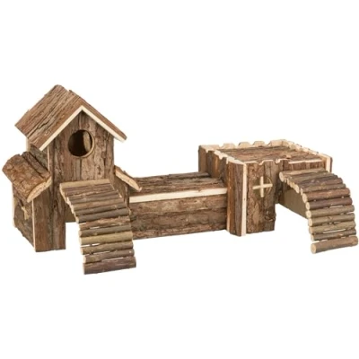 Image of Trixie 6163 Natural Living tunnel system Frida, for hamsters and mice, 47 x 22 15 cm, without resin channels