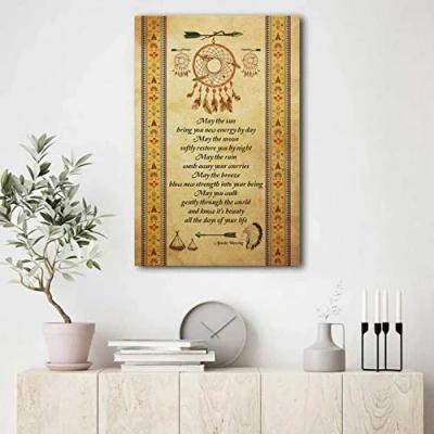 Image of Dreamcatcher May The Sun Bring You New Energy By Day Gifts Ideas Home Decor Wall Metal Tin Sign 8x12 Inch