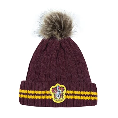 Image of Cinereplicas Harry Potter Pom Beanie Officially Licensed Gryffindor Red &amp; Yellow