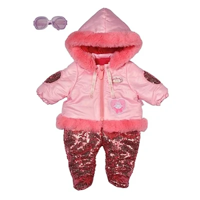 Image of Baby Annabell Deluxe Wintertime Set 43cm Trendy &amp; Warm Outfit Easy For Small Hands, Creative Play Promotes Empathy Social Skills, Toddlers 3 Years Up Includes Bottoms, Jacket More