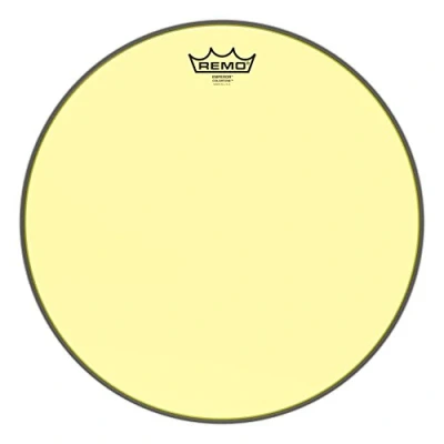 Image of Remo Emperor Colortone Yellow Drumhead, 15&quot;