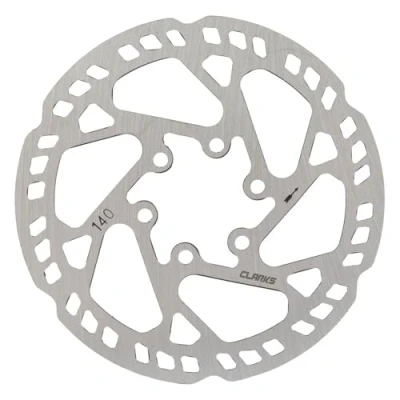Image of Clarks Cycle Systems CL 01 Single Piece Steel Disc Brake Rotor, Black, 203mm