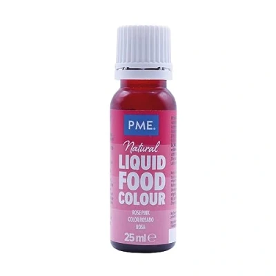 Image of PME 100% Natural Food Colour Liquid Rose (25ml)