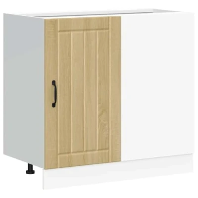 Image of vidaXL Sink Base Cabinet Lucca Sonoma Oak 80x46x81.5 cm
