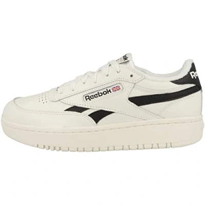 Image of Reebok Women&#039;s Club C Double SHOES LOW NON FOOTBALL , Chalk Core Black Chalk, 6 UK