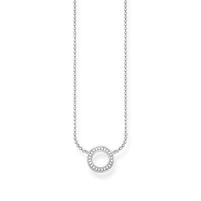 Image of Thomas Sabo Women Necklace Circle Small 925 Sterling Silver KE1650 051 14 L45V