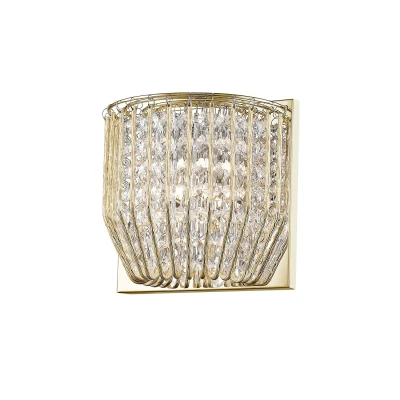 Image of Carlo 1 Light Wall Lamp Gold Fitting