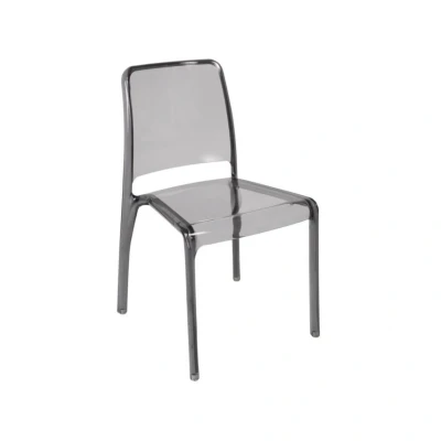 Image of Teknik Clarity Polycarbonate Chair Smoked, Set of 4