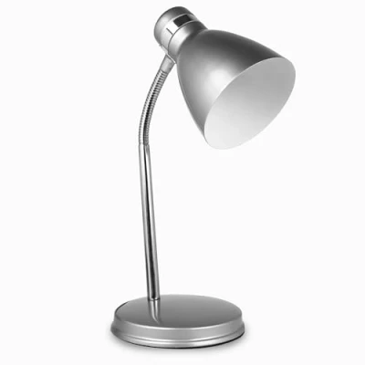 Image of Status Madrid Desk Lamp Flexible Light Silver Study, Office, Bedroom SDL2011ESS16