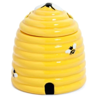 Image of Puckator Beehive Oil Ceramic Burner with Lid Living Room Accessories Wax Liquidizer Burners For Essential Oils Melt Holder Fragrance Scents Melter