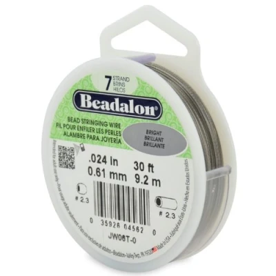 Image of Beadalon 0.61 mm Diameter 9.2 m 7 Strand Wire Bright Reel