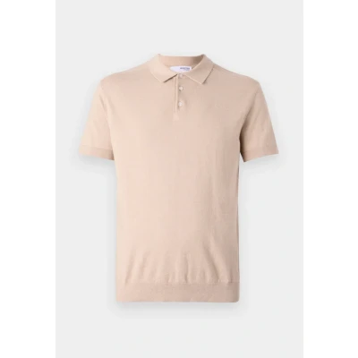 Image of Selected Homme Slhberg Polo shirt, Men&#039;s, Size: Small, Oatmeal