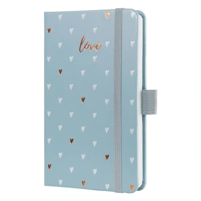 Image of SIGEL J5334 Jolie Weekly Planner 2025, Design Grey Love, 9,5 x 15 cm, hardcover, 174 Pages,