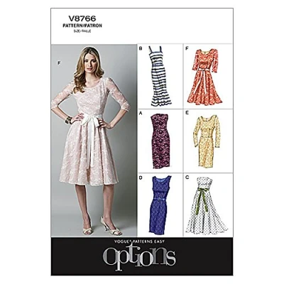 Image of Vogue Patterns V8766 Size D5 12 14 16 18 20 Misses&#039;/ Misses&#039; Petite Dress
